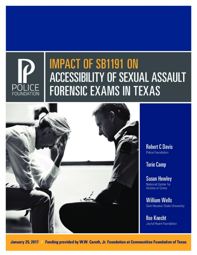 Impact Of SB1191 On Accessibility Of Sexual Assault Forensic Exams In ...