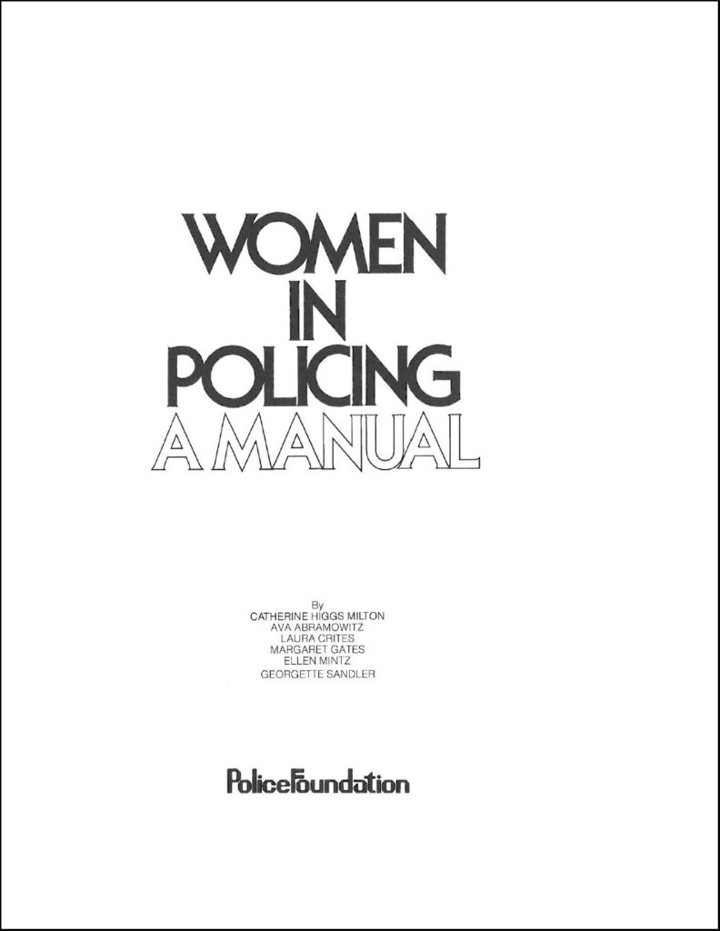 Women in policing cover