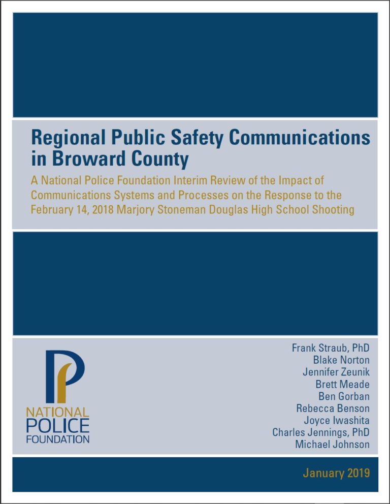 Regional Public Safety Communications in Broward County: A National 